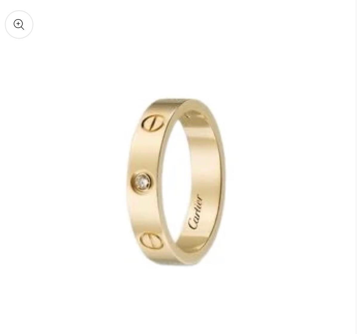 CARTIER PLAIN STONE RING 