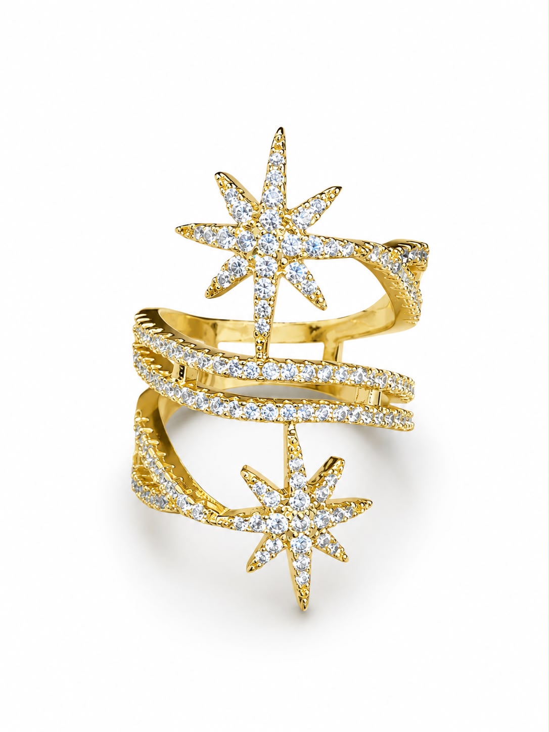 APM DOUBLE STAR RING 